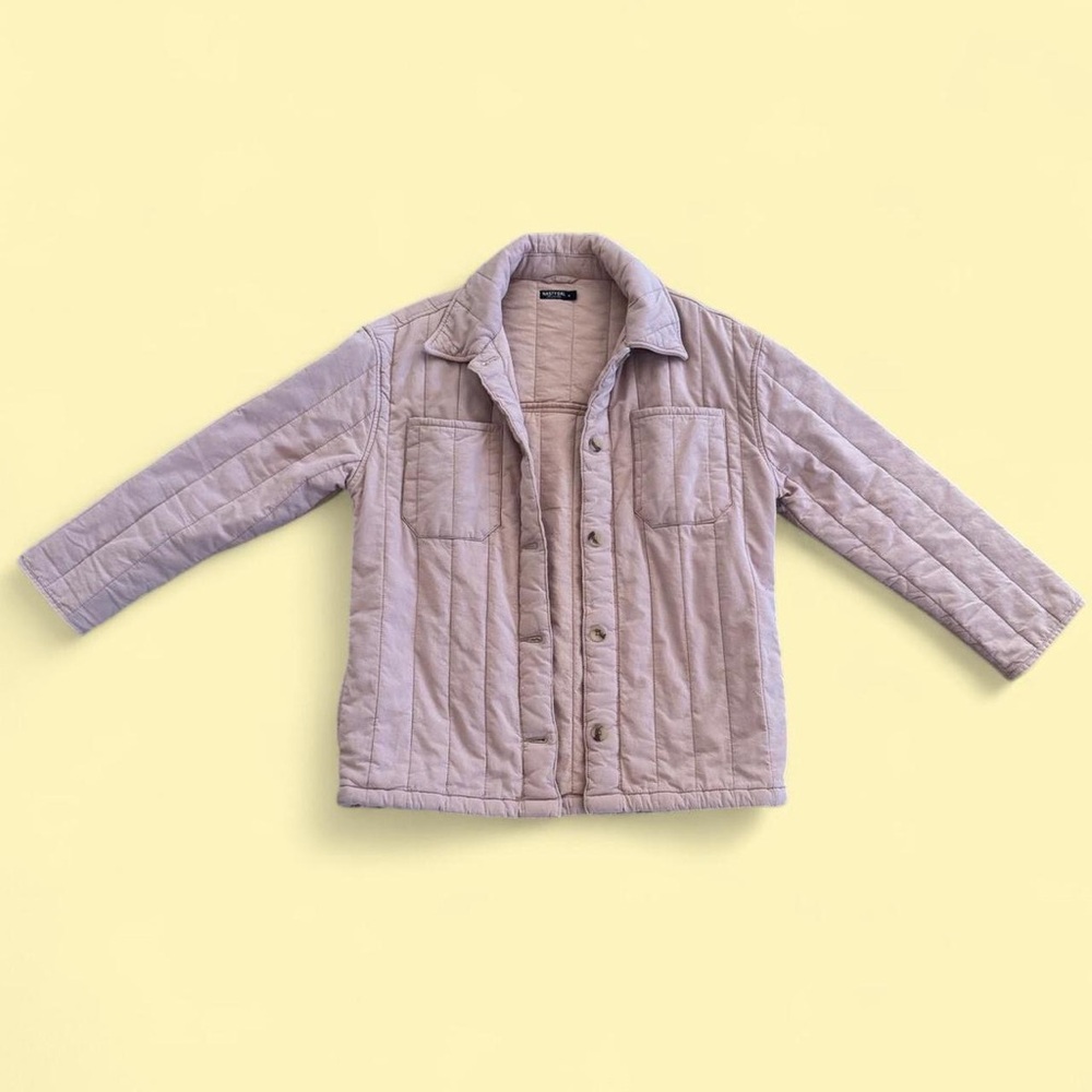 Free People Quilted Puffer Jacket - Light Pink